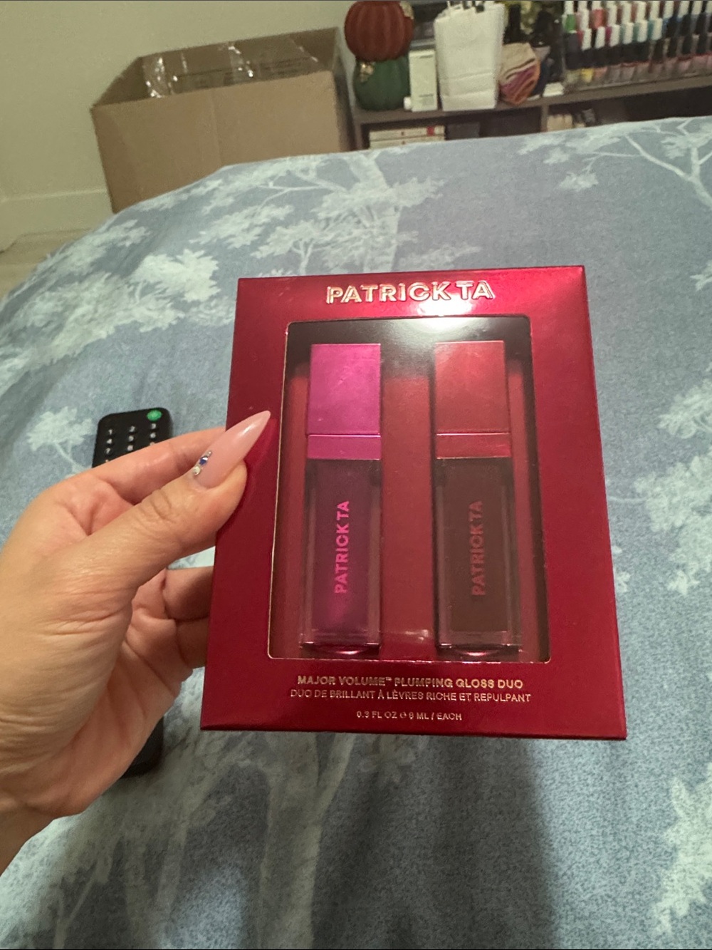 PATRICK TA Gloss Duo in Bright Pink & Classic Red